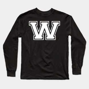 Letter W Long Sleeve T-Shirt